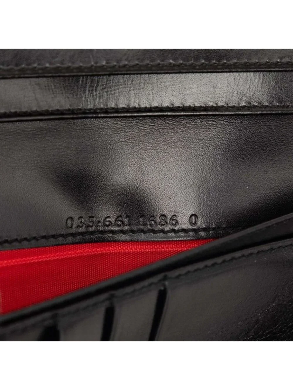Gucci Vintage Horsebit Wallet 035 661 Black Leather - Picture 6 of 6